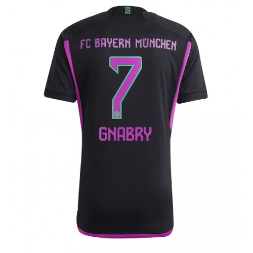 Fotballdrakt Herre Bayern Munich Serge Gnabry #7 Bortedrakt 2023-24 Kortermet